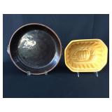 Antique Cook Rite pie dish plus