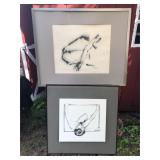 Kagan nude etching mixed lot