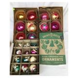 Large glass vintage Christmas tree ornaments