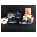 Holiday ceramic dish lot