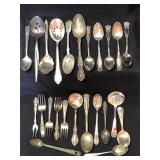 Silver plate small flatware a lot