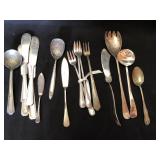 Silverplate with makers markings lot