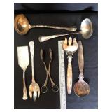 NSDW Co silverplate serving utensil lot 3