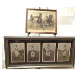 Horse sports memorabilia art lot