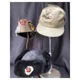 Russian Military Hat Pilotka and soviet pin lot