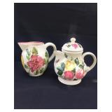 Southern Potteries Rose Bouquet Tea pot mixed lot