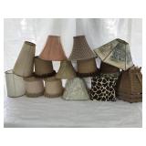 14 small lamp shades