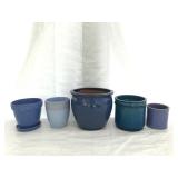 Blue planters