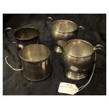 Antique sterling cup mixed lot