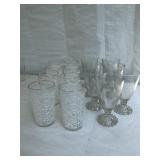 Boopie style clear water goblet mixed lot