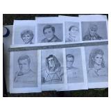 Stidham 80s Star Trek sketches lot