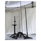 Miscellaneous cast iron stands mixed lot