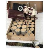 Vintage camera and film lot