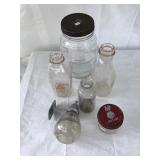 Vintage jar Farmers Creamery mixed lot