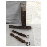 Wooden Italian handled bar lot