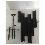 Metal wall hanging candle holders