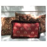 Burgundy pillow lot