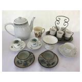 Wedgwood & Silver Demitasse Set mixed lot