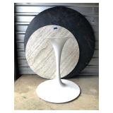 Saarinen style tulip table base with tops