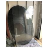 Smoked table top glass mixed lot