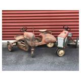 BNC Tractor peddle kiddie toy mixed lot