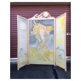 Mucha style fabric screen