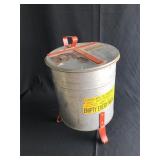 Underwriters JUSTRITE galvanized oily rag trashcan