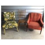 Three Vintage Chairs