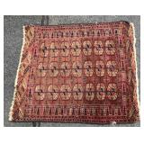 Small red area rug