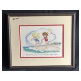 Cross stitch wall decor