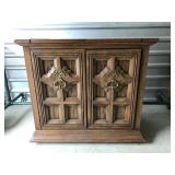 Vintage folding bar hutch