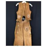 Vintage KEYSTON BROS chaps & vest set