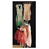 Vintage sheer and bib apron mixed lot