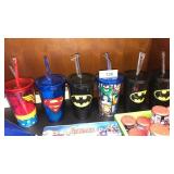 Superhero cups with lids