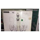 Goblet and decanter set
