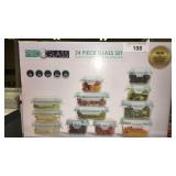 24 piece glass storage set