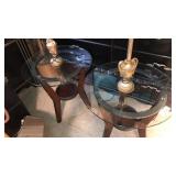 Round glass top tables