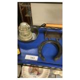 Choice of items on blue trays