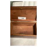 Salesman sample laying cedar chest