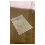 Hand-painted triangular tables set of four