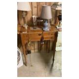 Sewing machine in cabinet