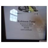 Robinson Ferry 50.00 Gift Certificate