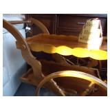 Wooden Serving Cart