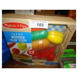 Melisa and Doug Wooden Play Food 22pcs