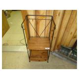 Metal and wood stand