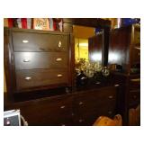 Dresser with Mirror and Night Stand