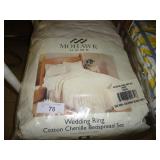 Wedding ring Cotton Chenille Bedspread set