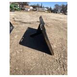 Skid Steer Plate with Receiver Hitch