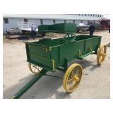 JD themed steel wheel wagon