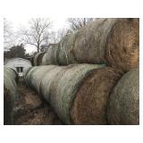 12 Round bales of Grass Hay